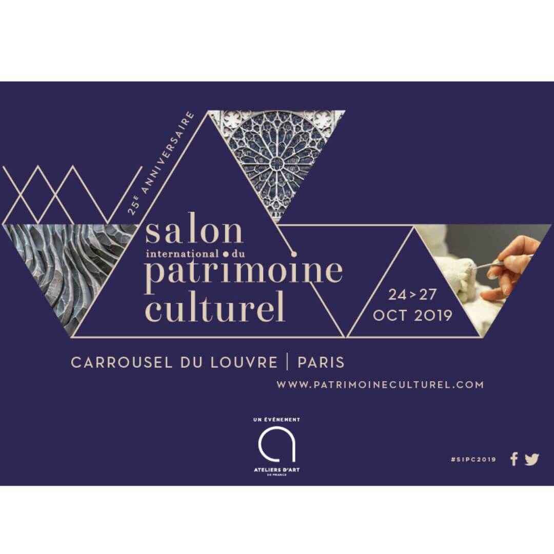 Wir werden bei der "Salon du patrimoine français" im Carrousel du Louvre in Paris unter den Kunsthandwerkern ausgewählt. 2019